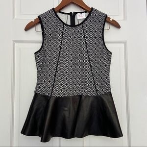 🎉HP🎉BOGO✨NWOT Parker Leather Jacquard Peplum